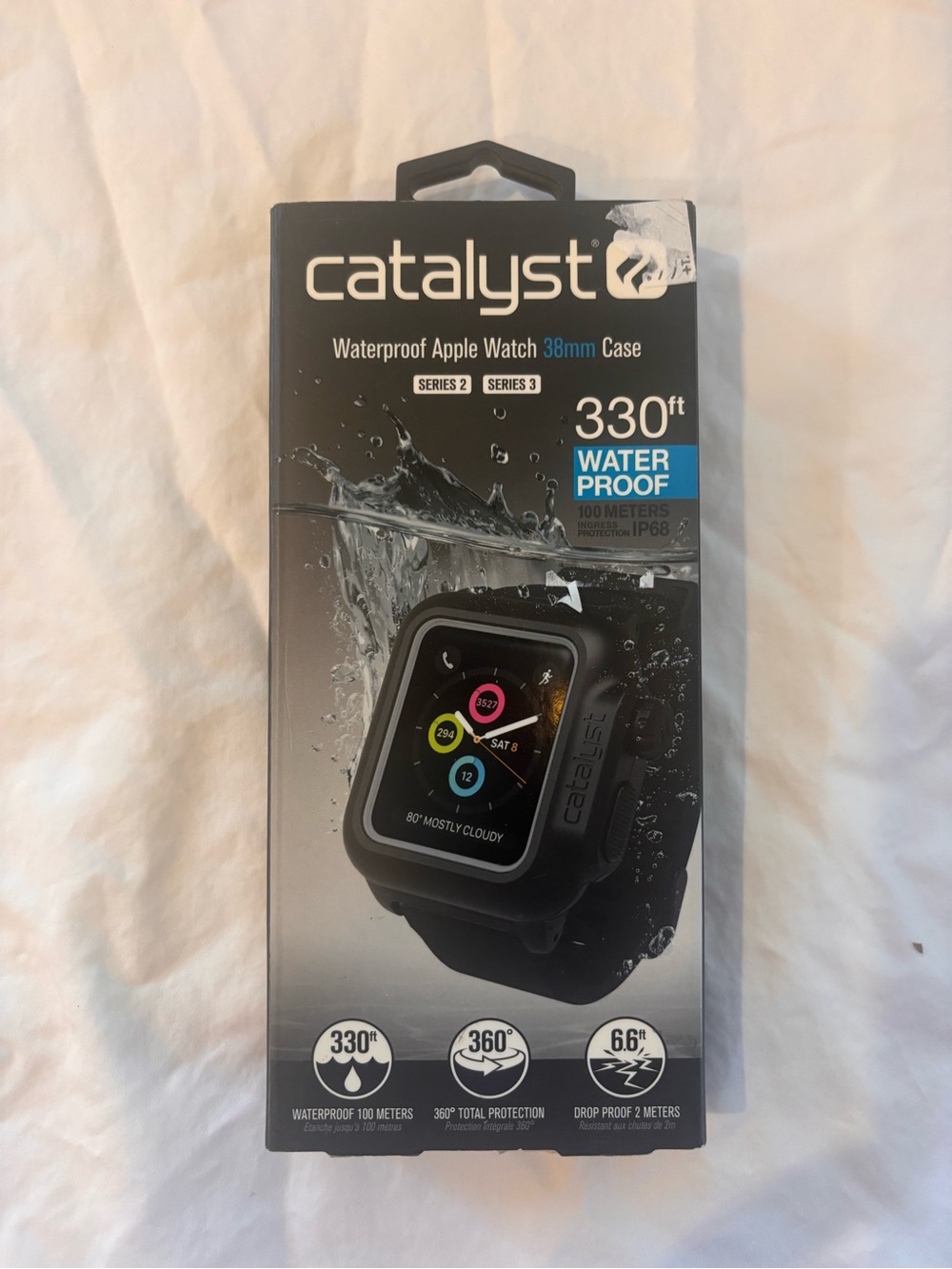 Catalyst Waterproof Apple Watch Case 38mm — Black